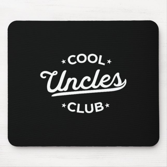 Coola Uncles Klubb Best farbror nånsin Funny Pocke Musmatta (Framsidan)