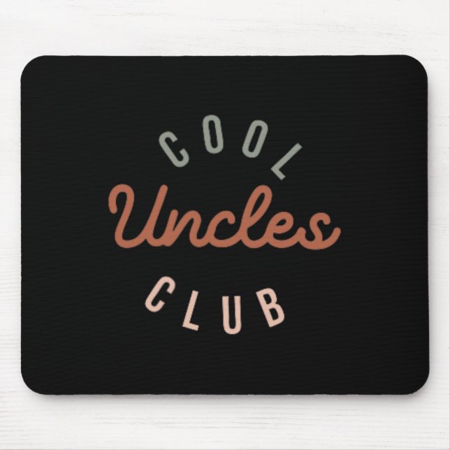 Coola Uncles Klubb Best farbror nånsin Funny Pocke Musmatta (Framsidan)