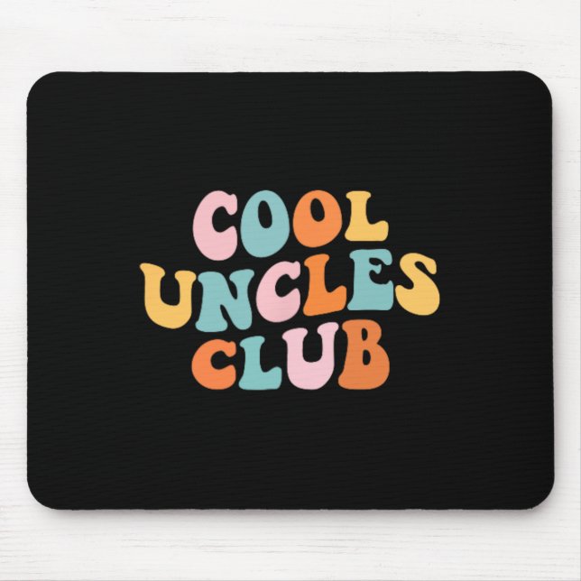 Coola Uncles Klubb Best farbror nånsin Funny Pocke Musmatta (Framsidan)