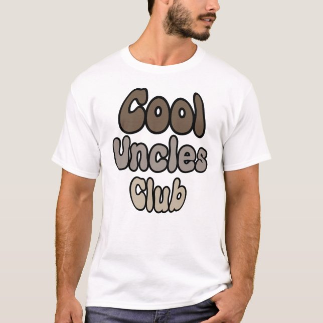 Coola Uncles Klubb Funny T-Shirt |Roligt Gift for  (Framsida)