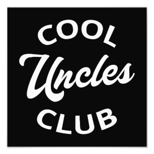 Coola Uncles Klubb I Fototryck
