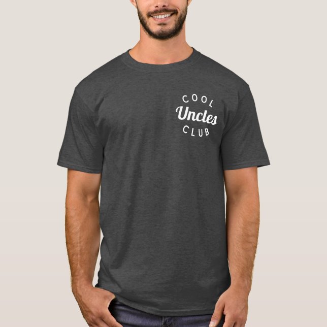 Coola Uncles Klubb Shirt, Funny farbror Shirt T (Framsida)