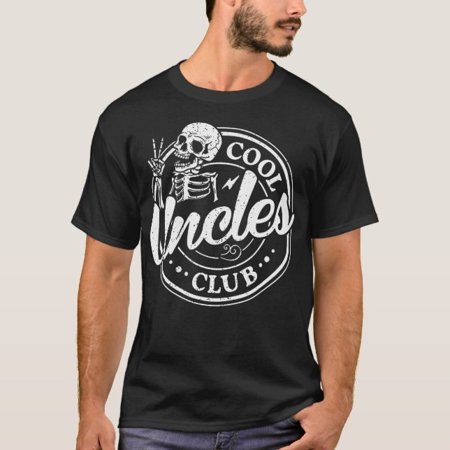 Coola Uncles Klubb Uncles Funny Farbror T Shirt (Framsida)