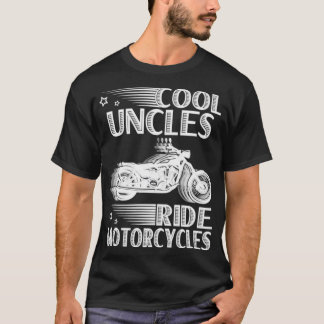 Coola Uncles Ride MotorCycle Far Day Motorcykel T Shirt