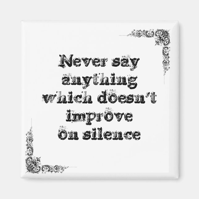 Coola underbar enkel visdomsfilosofi tao sento magnet (Framsidan)