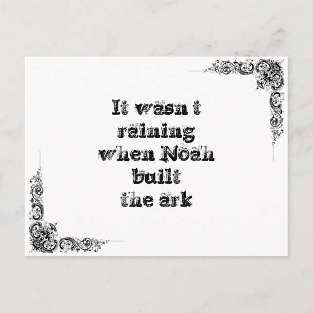 Coola underbar enkel visdomsfilosofi tao sento vykort (Framsida)