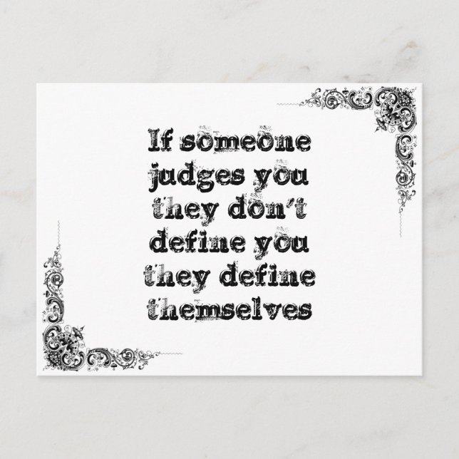 Coola underbar enkel visdomsfilosofi tao sento vykort (Framsida)