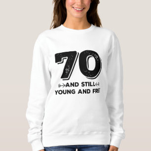 coola unga 70-årsdagars citat ord t shirt