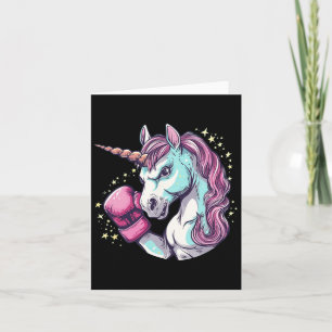 Coola Unicorn Ansikte Costume with funny Boxing Gl Kort