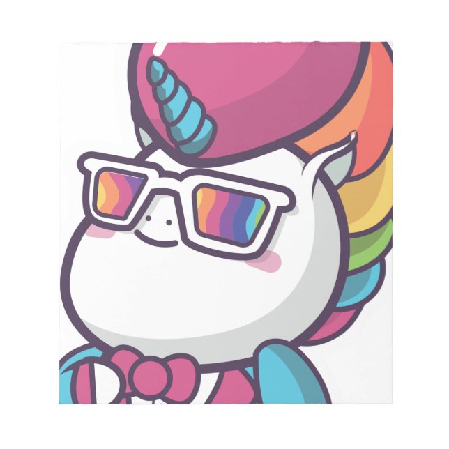 Coola Unicorn Anteckningsblock (Framsida)