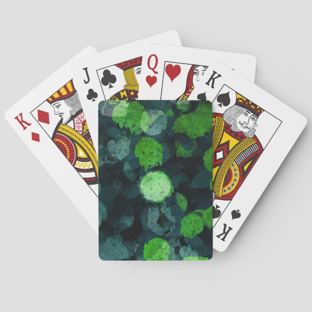 Coola, unik blommigt/blomma mönster casinokort (Baksidan)