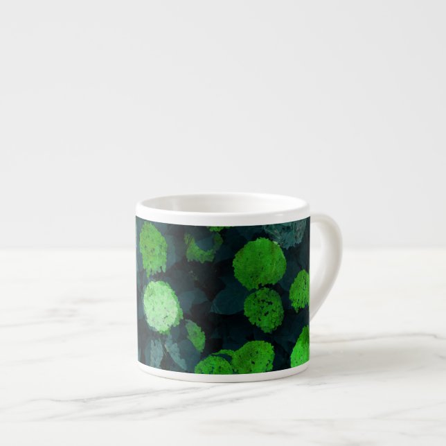 Coola, unik blommigt/blomma mönster espressomugg (Framsida höger)