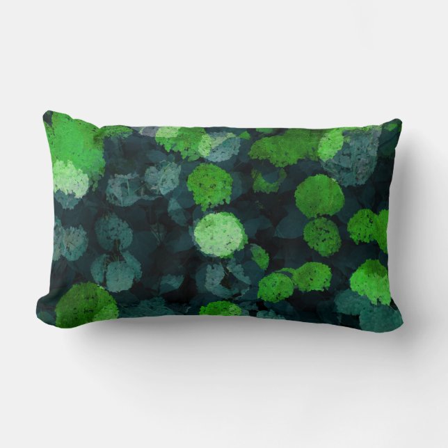 Coola, unik blommigt/blomma mönster lumbarkudde (Framsida)