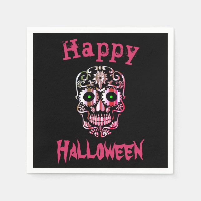 Coola unik Halloween-blöjor Pappersservett (Framsidan)