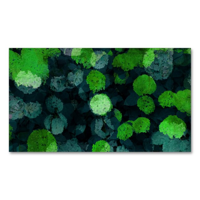 Coola unik konst av blommigten/blommamönster magnetiska visitkort (Framsida)