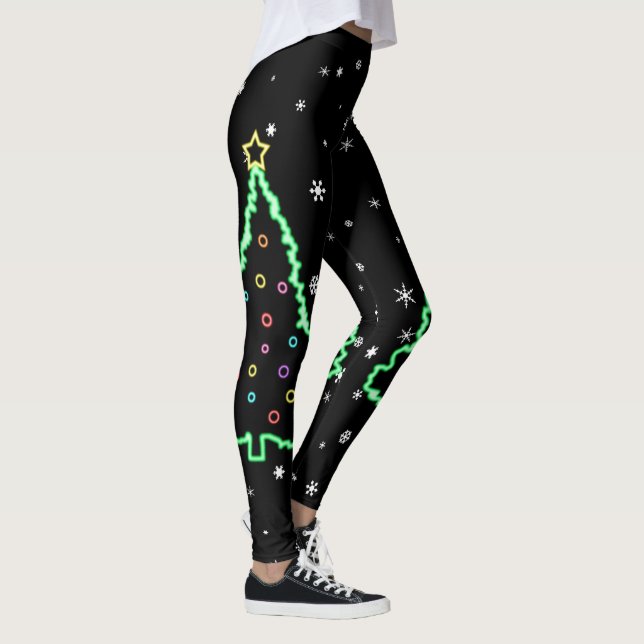 Coola Unik Neon Light Julgran Leggings (Höger)