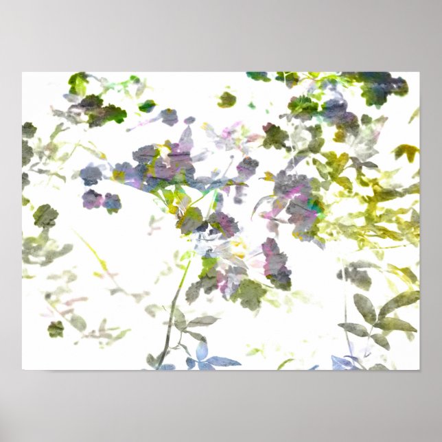 Coola, unik romantisk blomma mönster poster (Framsidan)
