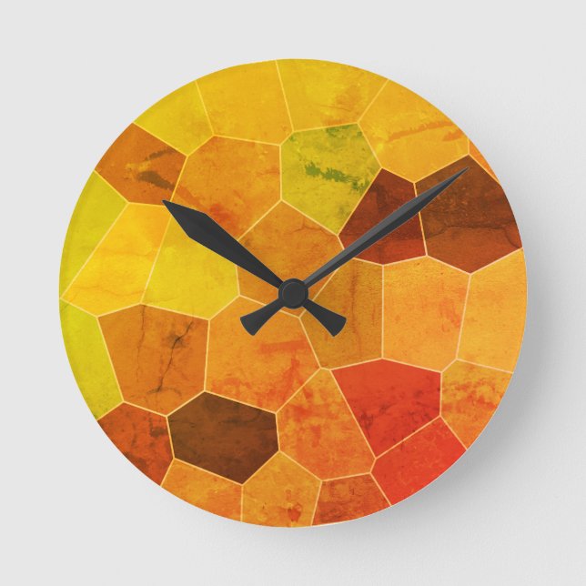 Coola Unik Rustic Mönster Rund Klocka (Framsida)