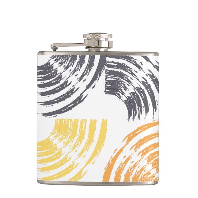 Coola, unik, trendig, färgstarka penseldrag i täto fickplunta (Framsidan)