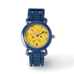 Coola, unik, trendig, geometrisk storstadsmemphis armbandsur