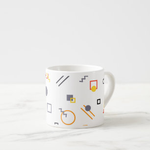 Coola, unik, trendig, illustration av stadens abst espressomugg