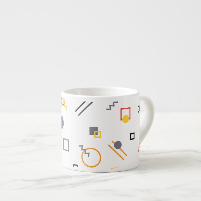 Coola, unik, trendig, illustration av stadens abst espressomugg (Framsida höger)