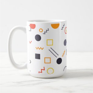 Coola, unik, trendig, illustration av stadens abst kaffemugg
