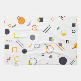 Coola, unik, trendig, illustration av stadens abst kökshandduk