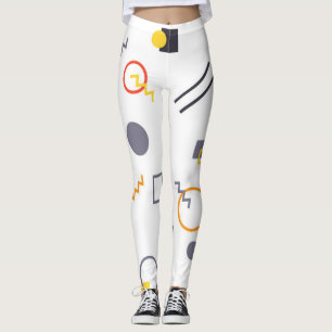 Coola, unik, trendig, illustration av stadens abst leggings