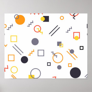 Coola, unik, trendig, illustration av stadens abst poster