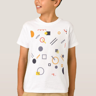 Coola, unik, trendig, illustration av stadens abst t shirt