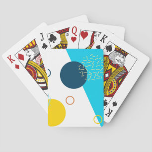 Coola, unik, trendig, stads-, Memphis-illustration Casinokort