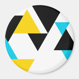 Coola, unik, trendig, stadstrafik, moderna triangl magnet