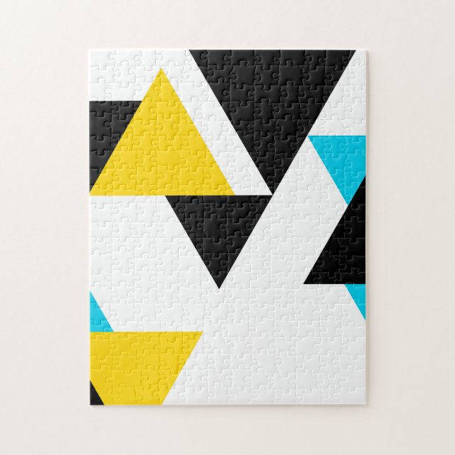 Coola, unik, trendig, stadstrafik, moderna triangl pussel (Vertikal)