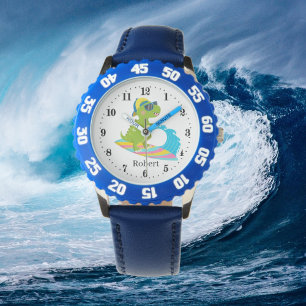 coola unisex-barn som surfar på dinosaur Watch Armbandsur