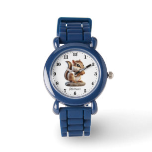Coola unisex chipmunk add namn armbandsur