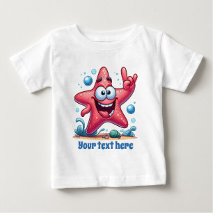 Coola unisex-strand lägger till text för havsstjär t shirt