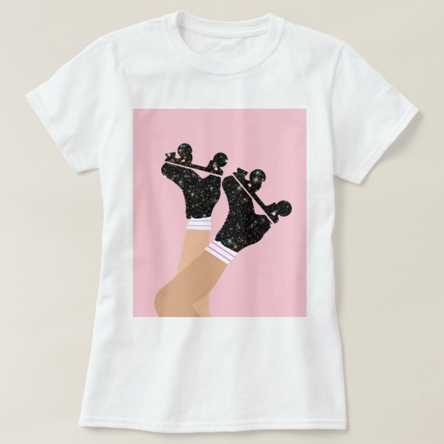 Coola Universe Roller Skates Derby Skater Women T Shirt (Design framsida)