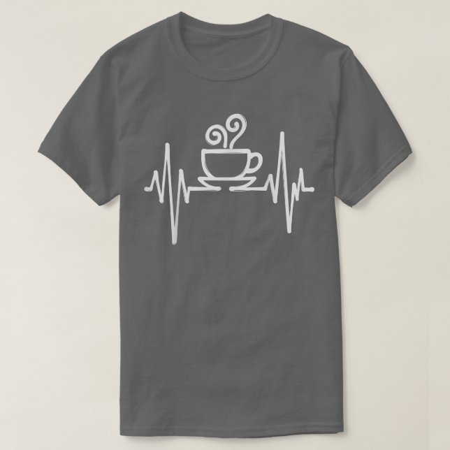 Coola Uppvakta kaffet Kopp Älskare Drinker Caffein T Shirt (Design framsida)