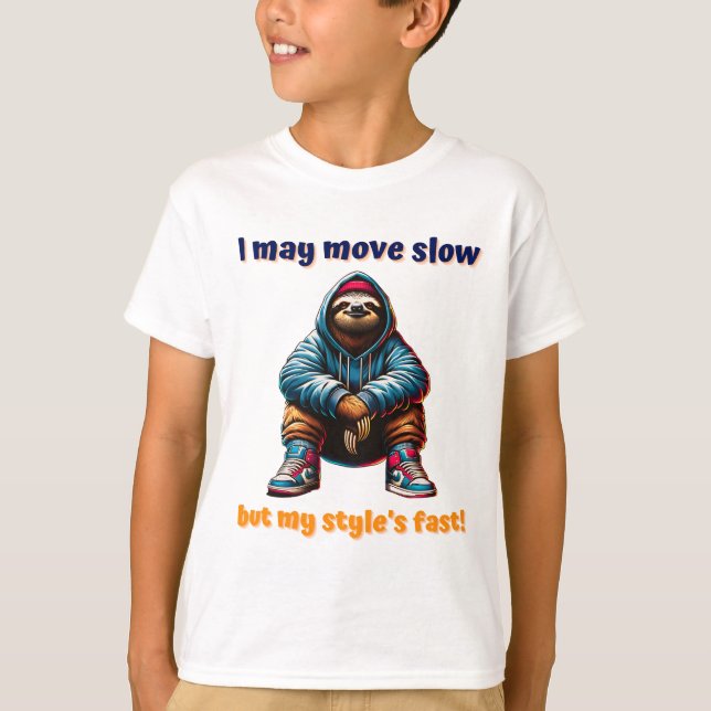 Coola Urban Sloth i Sneakers och Hoodie T Shirt (Framsida)