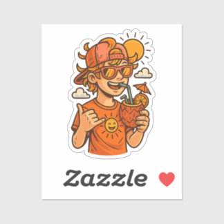 Coola Urban Summer Vibes T-Shirt - Street Art Stil Klistermärken