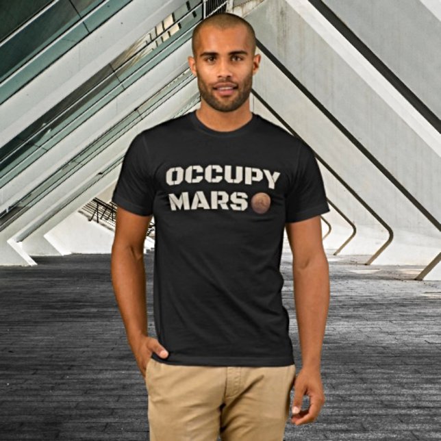 Coola Urban Vibes med en Cosmic Twist - Occupy Mar T Shirt (Skapare uppladdad)