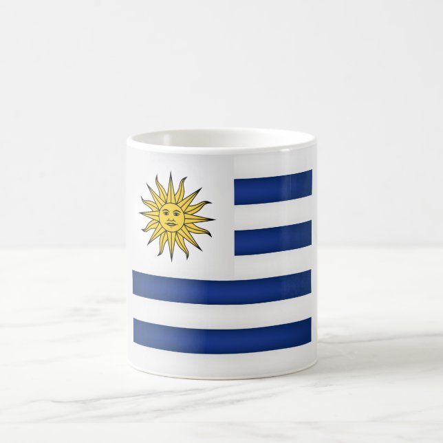 Coola Uruguay Flagga Kaffemugg (Center)