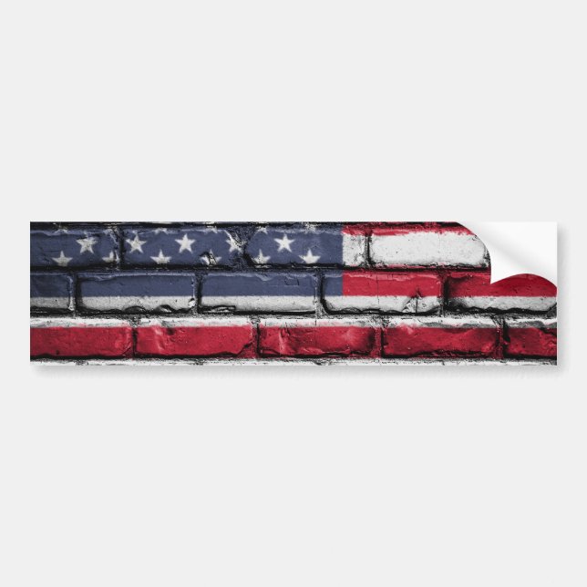 Coola USA flagga design Bildekal (Framsidan)