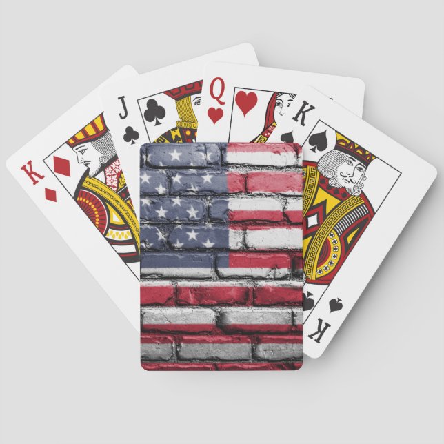 Coola USA flagga design Casinokort (Baksidan)