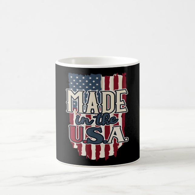 Coola USA flagga Design Made in USA Kaffemugg (Center)