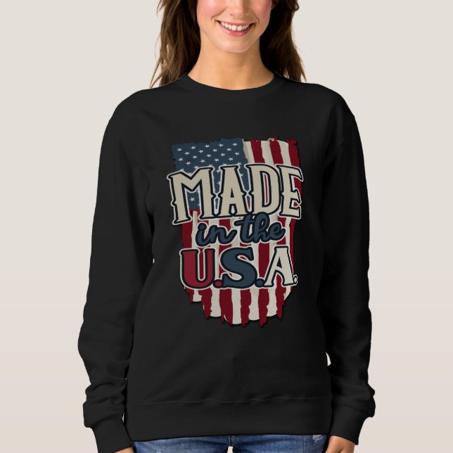 Coola USA flagga Design Made in USA T Shirt (Framsida)