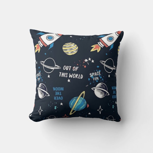 Coola vacker rymdastronaut kudde (Framsida)