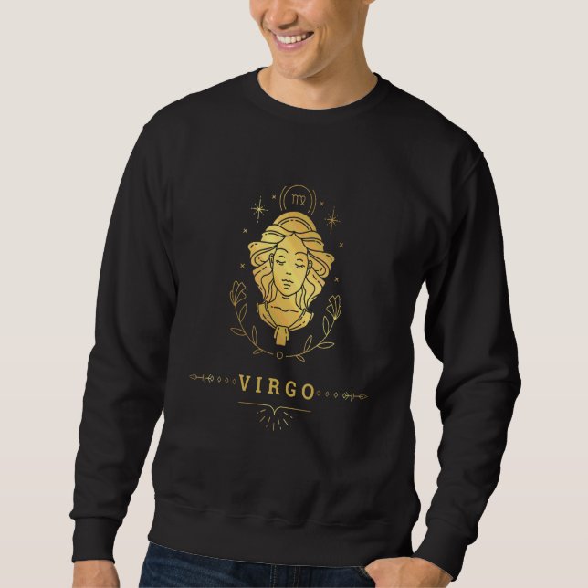 Coola Våg Zodiac-Novelty Grafik Tees & Coola Lång Ärmad Tröja (Framsida)