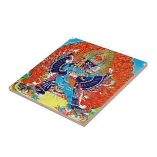 Coola Vajrabhaivara Yamantaka Dödsgud Kakelplatta